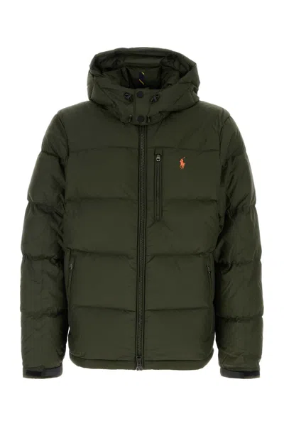 POLO RALPH LAUREN ARMY GREEN POLYESTER DOWN JACKET