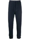 Polo Ralph Lauren Trousers Featuring Ribbed Cuffs And Elastic Waistband In Blue
