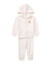 Polo Ralph Lauren Atlantic French Terry Jogger Set In Pink
