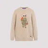 Polo Ralph Lauren Aviator Polo Bear Cashmere Sweater In Lux Tan