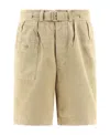 Polo Ralph Lauren Aviator Style Shorts With Pockets And Loops In Nude