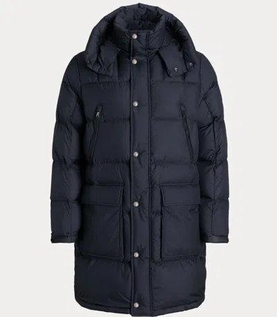 Pre-owned Polo Ralph Lauren B&t 650 Down Hooded Jacket Coat Parka Water Repellent Ski Snow In Black