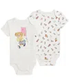 Polo Ralph Lauren Polo Bear Cotton Bodysuit 2-pack In White