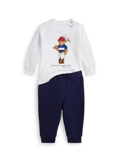 Polo Ralph Lauren Baby Boy's 2-piece Cotton-blend Sweatshirt & Joggers Set In Multi