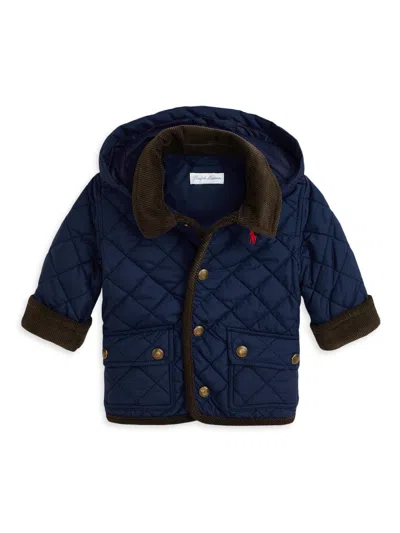 Polo Ralph Lauren Baby Boy's Quilted Hooded Jacket In Blue