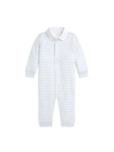 Polo Ralph Lauren Baby Boy's Striped Coveralls In White