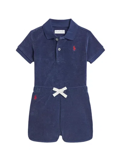 Polo Ralph Lauren Babies' Embroidered Polo Shirt And Shorts Set (set Of Two) In Blue