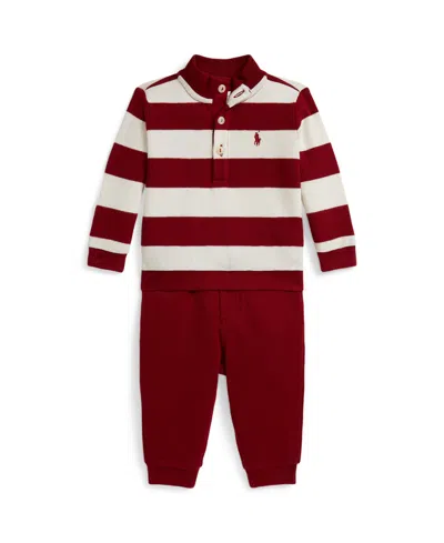 Polo Ralph Lauren Baby Boys 2-piece Pull On And Pants Set In Multi