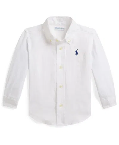 Polo Ralph Lauren Baby Boys' Collared Neck Shirt In White