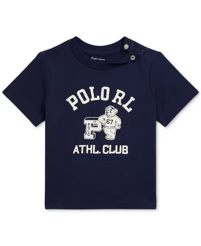 Polo Ralph Lauren Baby Boys Cotton Crewneck Tee In Black