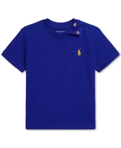 Polo Ralph Lauren Baby Boys Cotton Embroidered Pony T-shirt In Blue