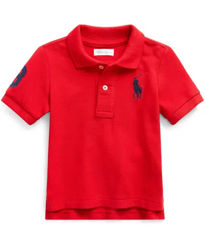 Polo Ralph Lauren Baby Boys Cotton Mesh Pony Logo Polo Shirt In Rl 2000 Red