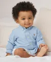 Polo Ralph Lauren Baby Boys Cotton Oxford Button Shirt In Light Blue