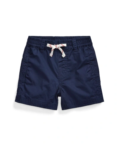Polo Ralph Lauren Baby Boys Elastic Waist Chino Shorts In Newport Navy