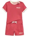 Polo Ralph Lauren Baby Boys Jersey Tee & French Terry Short Set