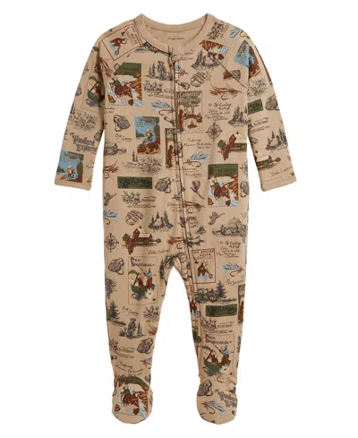 Polo Ralph Lauren Baby Boys' Polo Bear Footed Coverall In Brown