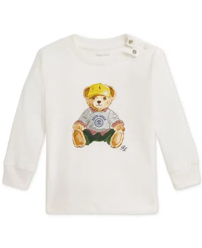 Polo Ralph Lauren Baby Boys Polo Bear Jersey Tee In White