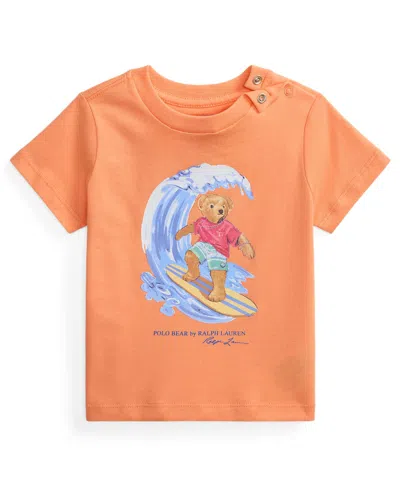 Polo Ralph Lauren Baby Boys' Polo Bear Short-sleeve T-shirt In Orange