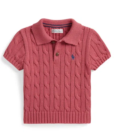 Polo Ralph Lauren Baby Boys' Polo Collar Sweater In Brown