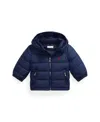 Polo Ralph Lauren Baby Boys Ripstop Down Hooded Jacket In Blue