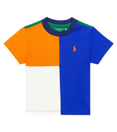 Polo Ralph Lauren Baby Colorblocked Cotton T-shirt In Multicoloured