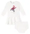 Polo Ralph Lauren Baby Set Aus Kleid Und Höschen In White