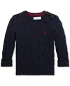Polo Ralph Lauren Ralph Lauren Cable-knit Cotton Sweater In Navy