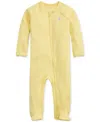Polo Ralph Lauren Baby Cotton Footed Coverall In Yellow