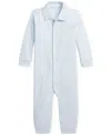 Polo Ralph Lauren Baby Cotton Polo Coverall In Blue