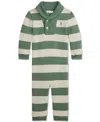 Polo Ralph Lauren Baby Cotton Striped Coverall In Multi