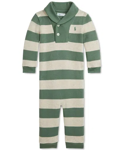 Polo Ralph Lauren Baby Cotton Striped Coverall In Multi
