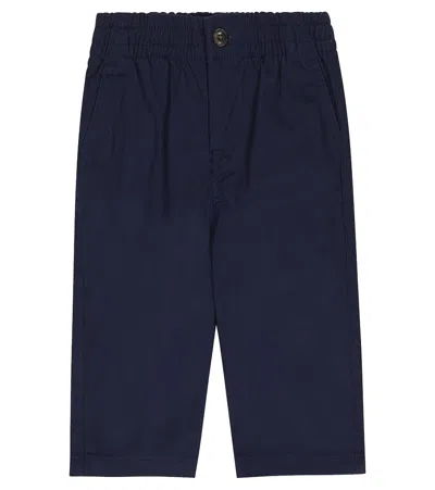 Polo Ralph Lauren Baby Cotton Twill Pants In Newport Navy