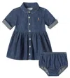 Polo Ralph Lauren Baby Denim Dress And Bloomers Set