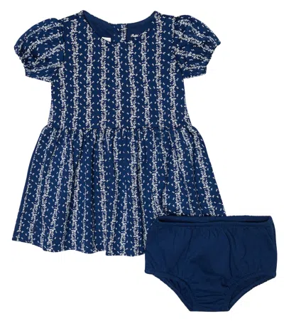 Polo Ralph Lauren Baby Floral Dress And Bloomers Set In Juliet Floral Stripe