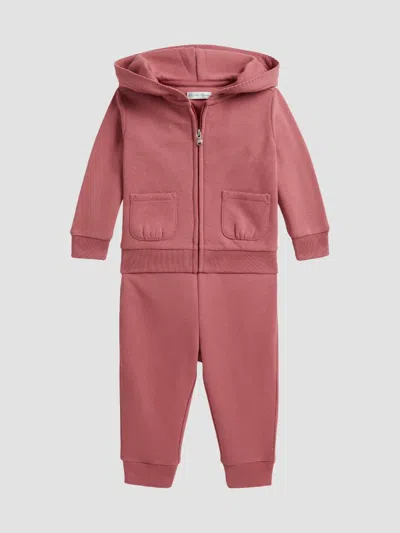 Polo Ralph Lauren Baby Girl's 2-piece Hooded Sweatsuit In Pink