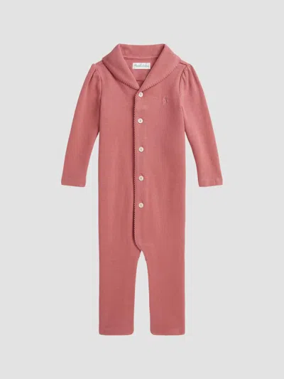 Polo Ralph Lauren Baby Girl's Ribbed Coveralls In Pink