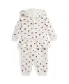 Polo Ralph Lauren Baby Girls 2-piece Printed Hoodie And Pants Set In White