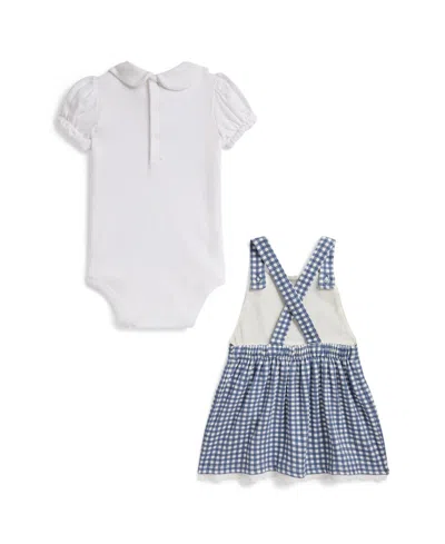 Polo Ralph Lauren Baby Girls' Cotton Bodysuit And Gingham Dress, 2-piece Set In Multi