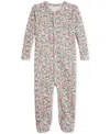 Polo Ralph Lauren Baby Girls Floral Coveralls In Brown