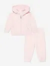 Polo Ralph Lauren Baby Girls Logo Tracksuit In Pink