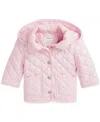 Polo Ralph Lauren Toddler And Little Girls Quilted Water Repellent Barn Jacket In Pink