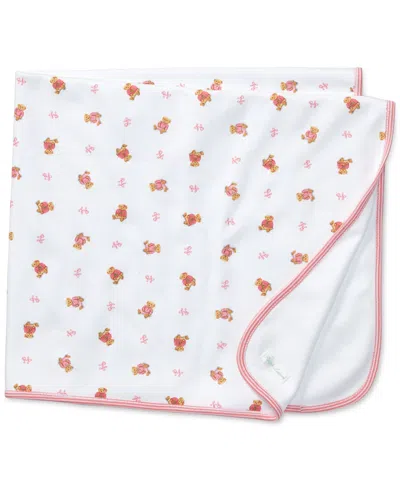 Polo Ralph Lauren Baby Girls Reversible Polo Bear Blanket In Pink