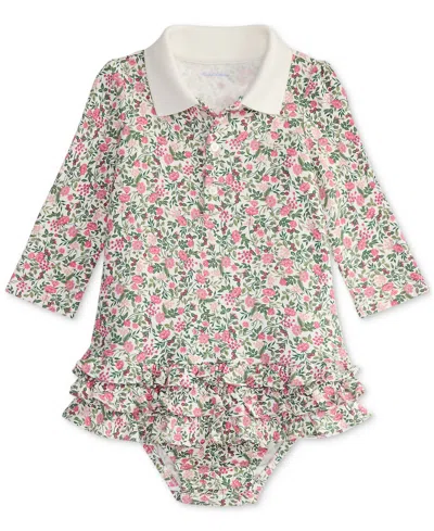Polo Ralph Lauren Baby Girls Ruffled Floral Dress In Multi