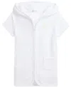 Polo Ralph Lauren Terry Hooded Cover-up In White