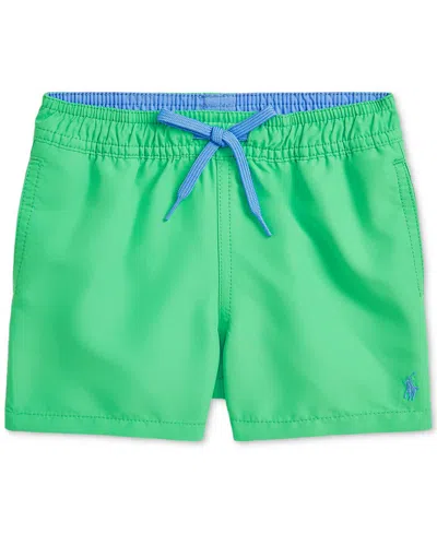 Polo Ralph Lauren Baby Mesh-lined Swim Trunks In Green