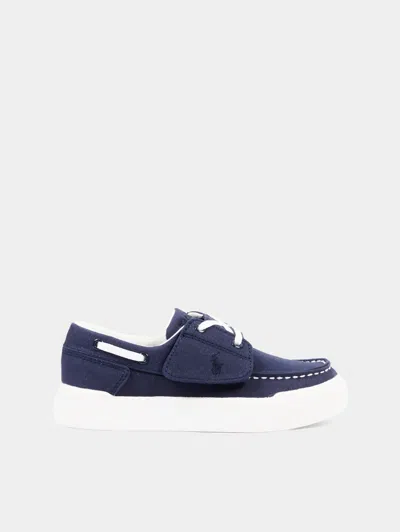 Polo Ralph Lauren Kids' Baby Moccasin Navy Blue