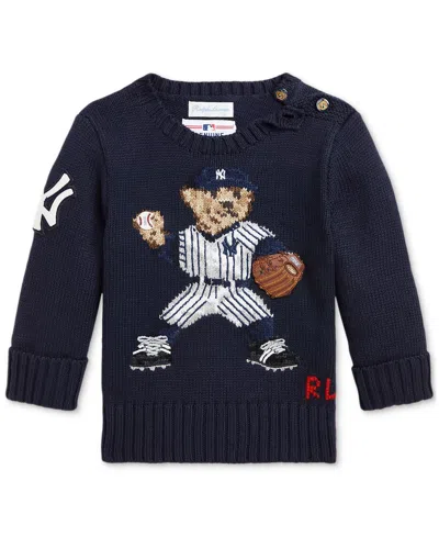 Polo Ralph Lauren Baby New York Yankees Sweater In Navy