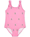 Polo Ralph Lauren Baby One-piece Swimsuit In Pink