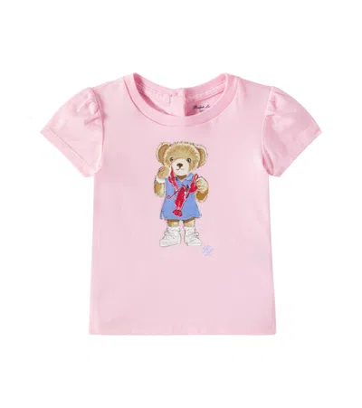 Polo Ralph Lauren Baby Polo Bear Cotton Jersey T-shirt In Pink