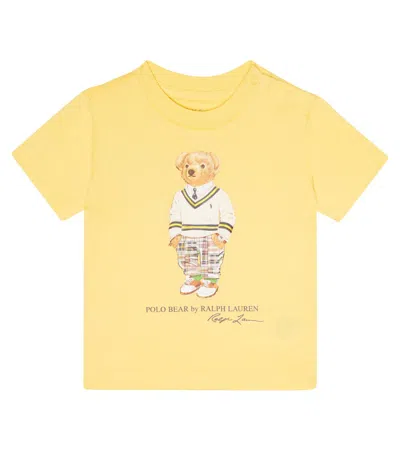 Polo Ralph Lauren Baby Polo Bear Cotton Jersey T-shirt In Empire Yellow